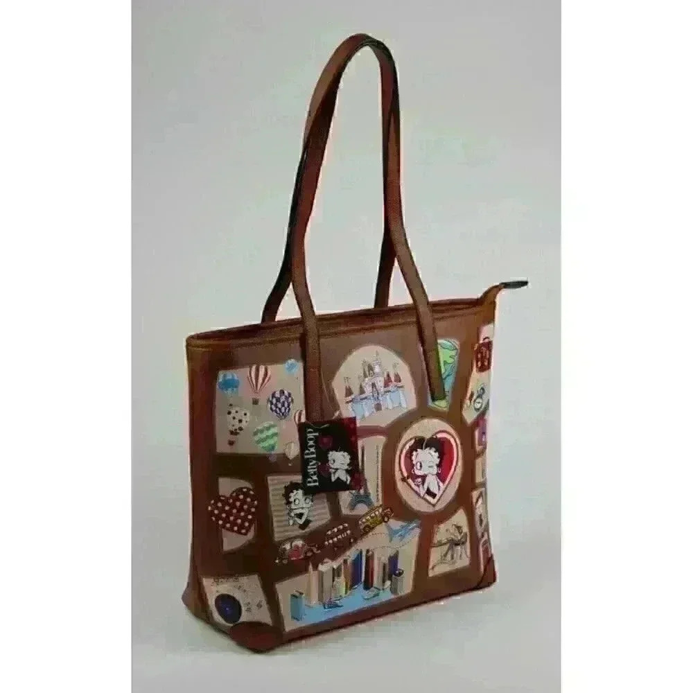 NEW Betty Boop Women's Printed Large Tote Bag - Picture 2 of 4